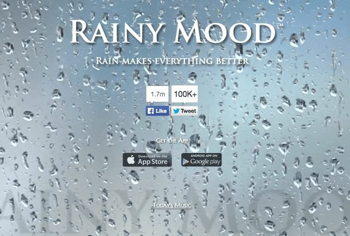 Rainy Mood website